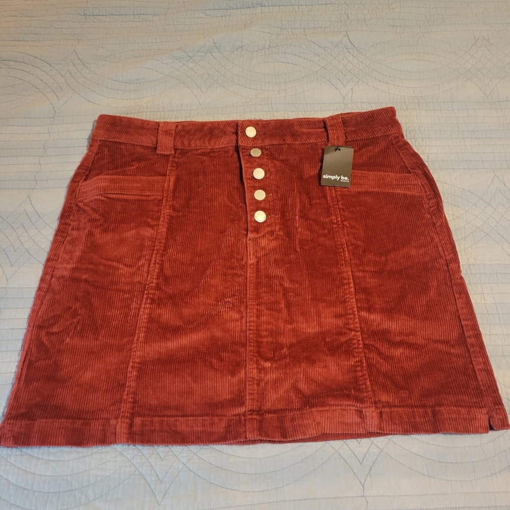 Corduroy Mini-Skirt